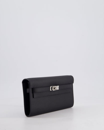 Hermès Kelly To Go Bag in Noir Epsom Leather with Palladium Hardware