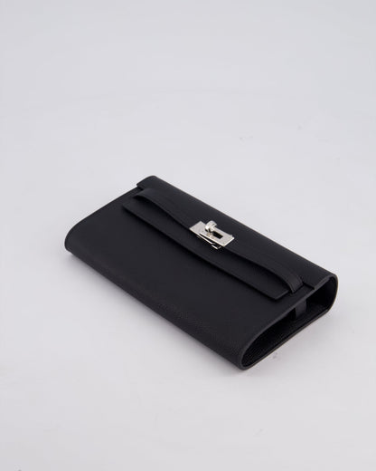 Hermès Kelly To Go Bag in Noir Epsom Leather with Palladium Hardware