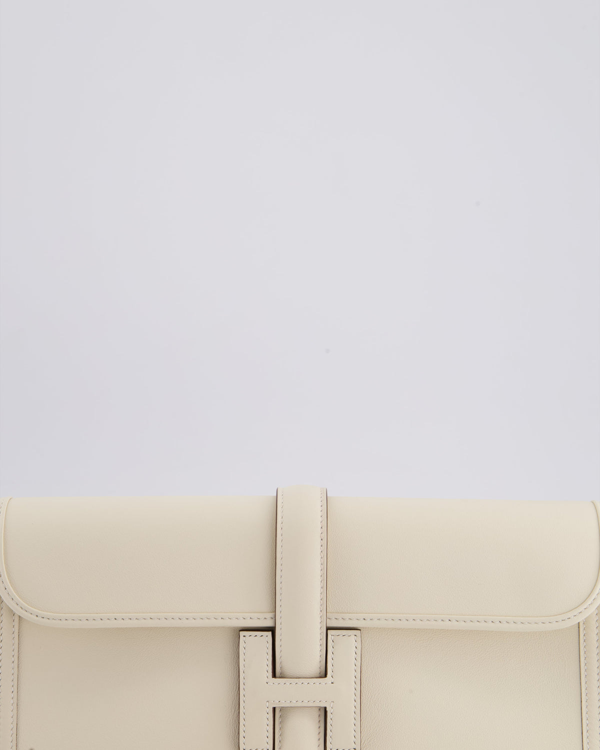 Hermès Jige Elan 29cm Clutch Bag in Nata Evercolour Leather