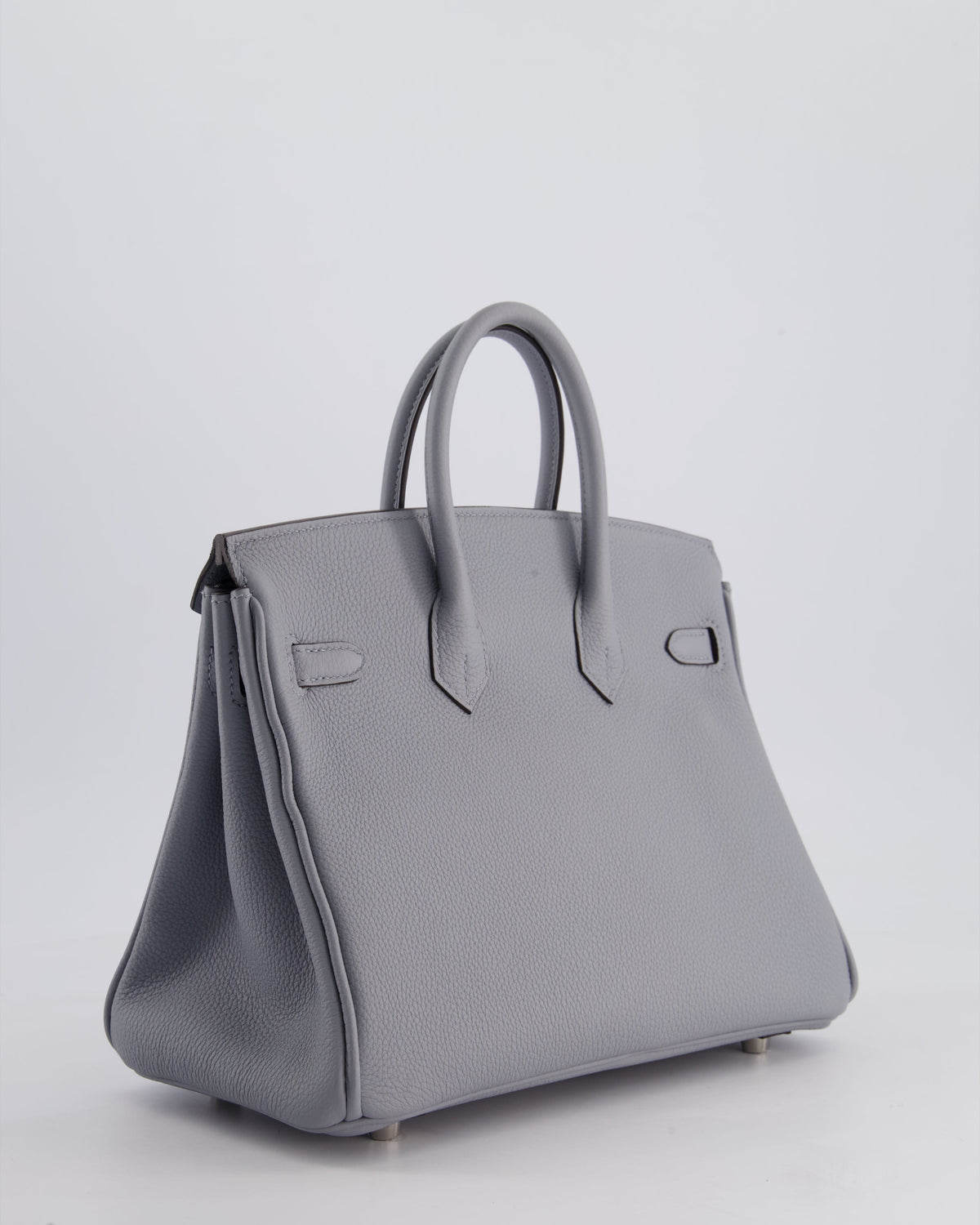 *NEW COLOUR* Hermès Birkin 25cm Retourne Bag in Gris Togo Leather with Palladium Hardware