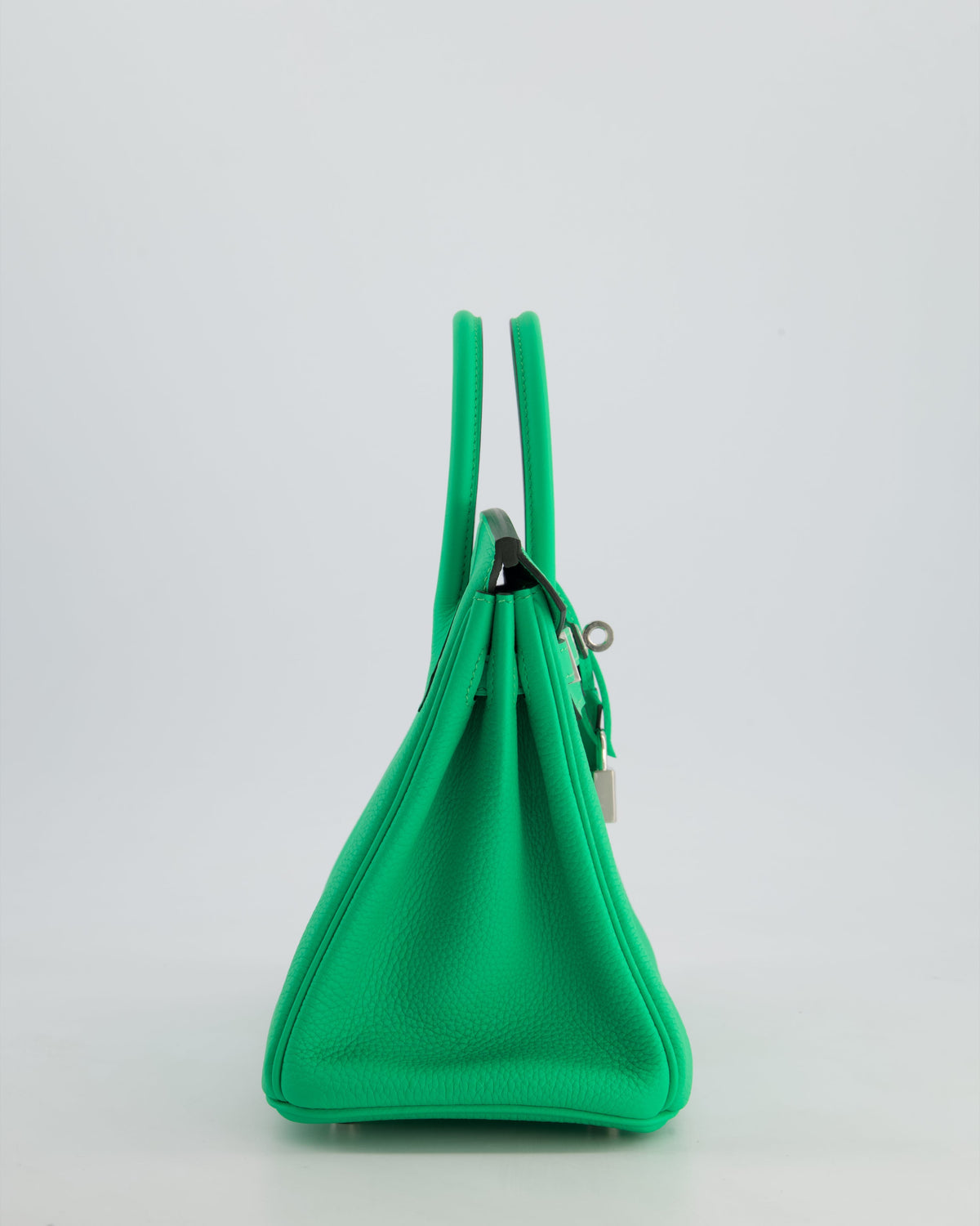 Hermès Birkin 25cm Retourne Bag in Vert Comics Togo Leather with Palladium Hardware