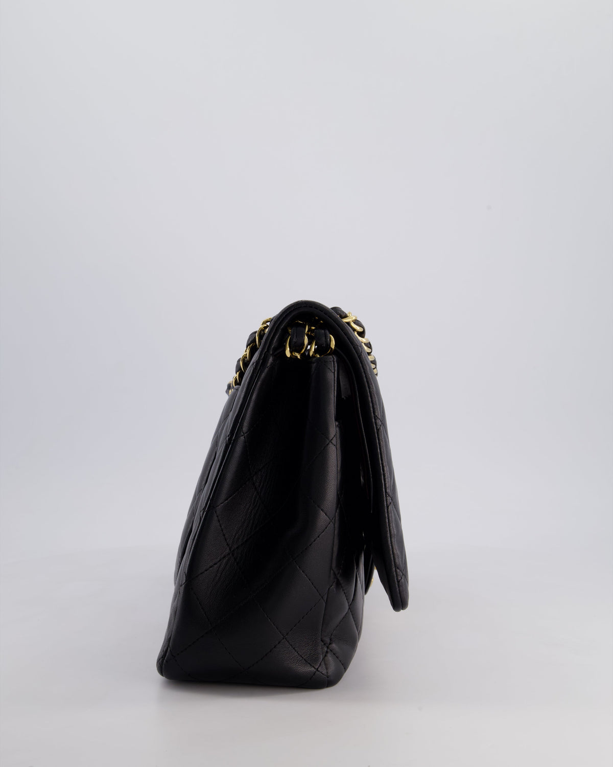 *FIRE PRICE* Chanel Black Maxi Classic Double Flap Bag in Lambskin Leather with Gold Hardware RRP £10,060