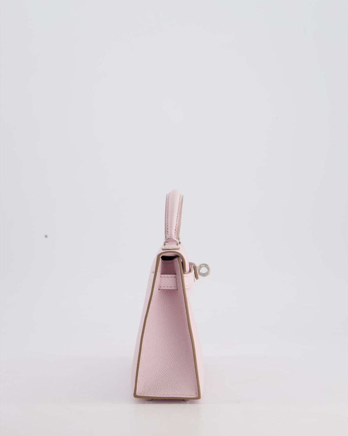*HOT* Hermès Mini Kelly II 20cm Bag In Mauve Pale Epsom Leather with Palladium Hardware