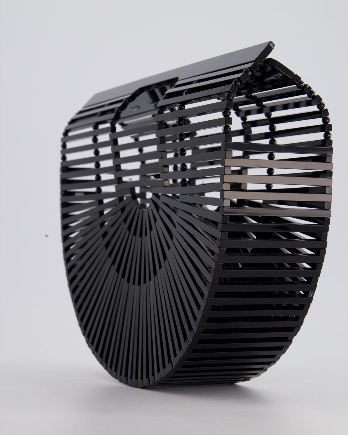 Cult Gaia Black Ark Acrylic Basket Bag