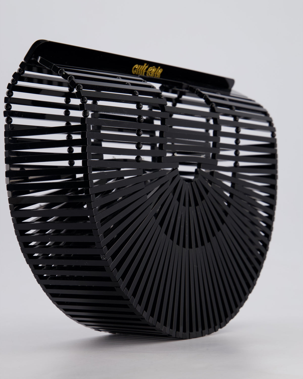 Cult Gaia Black Ark Acrylic Basket Bag