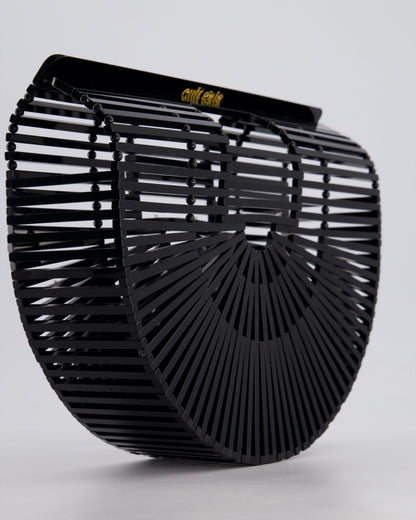 Cult Gaia Black Ark Acrylic Basket Bag