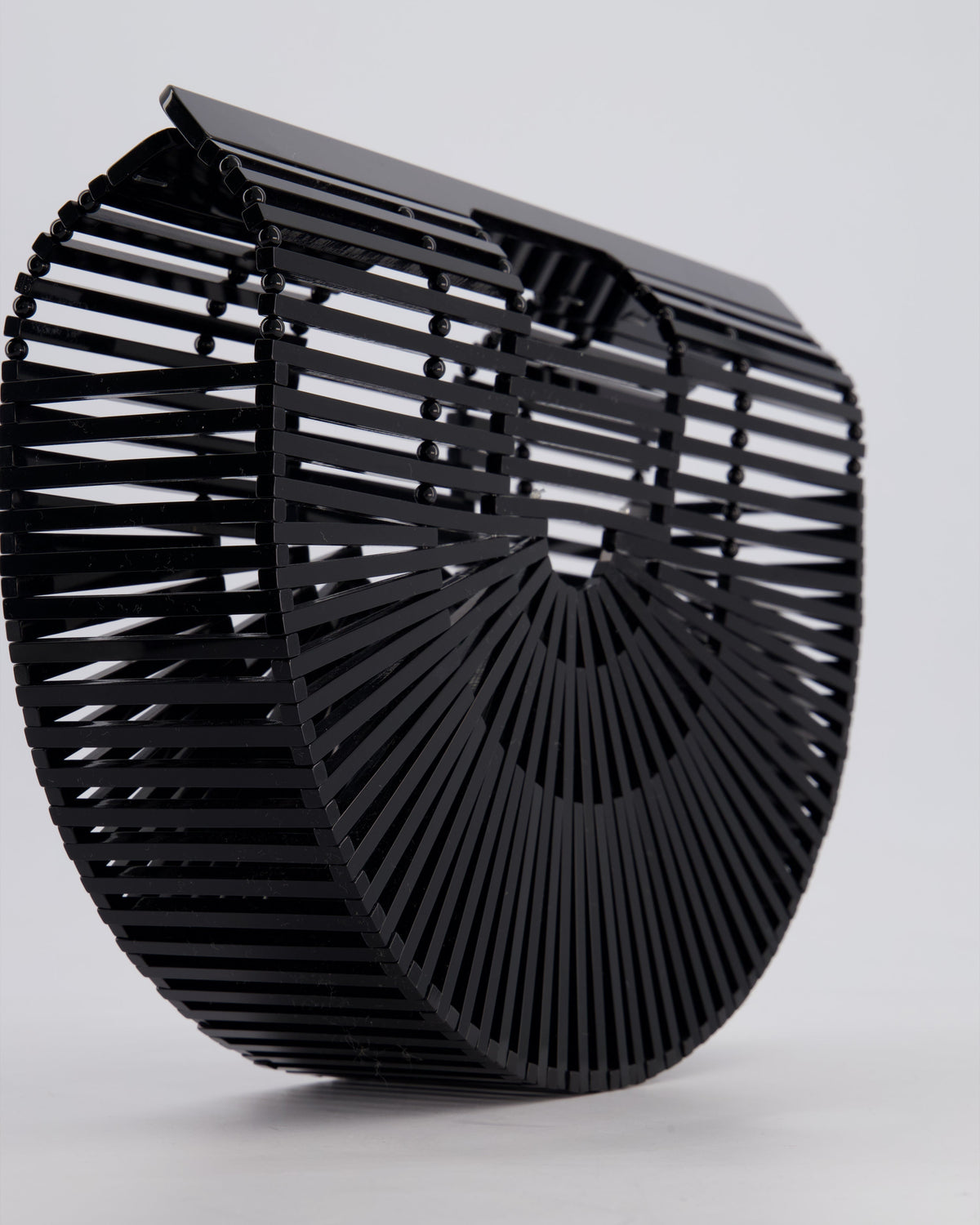 Cult Gaia Black Ark Acrylic Basket Bag