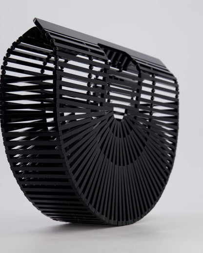 Cult Gaia Black Ark Acrylic Basket Bag