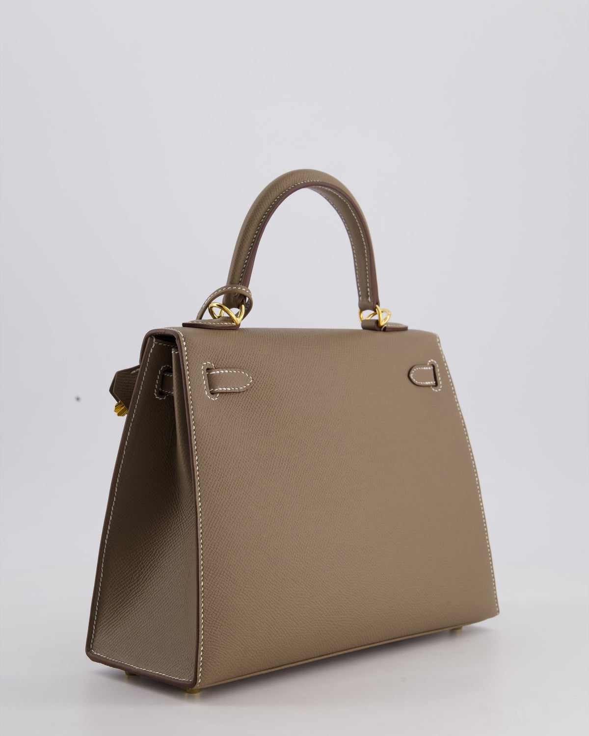 Hermès Kelly 25cm Sellier Bag in Etoupe Epsom Leather and Gold Hardware