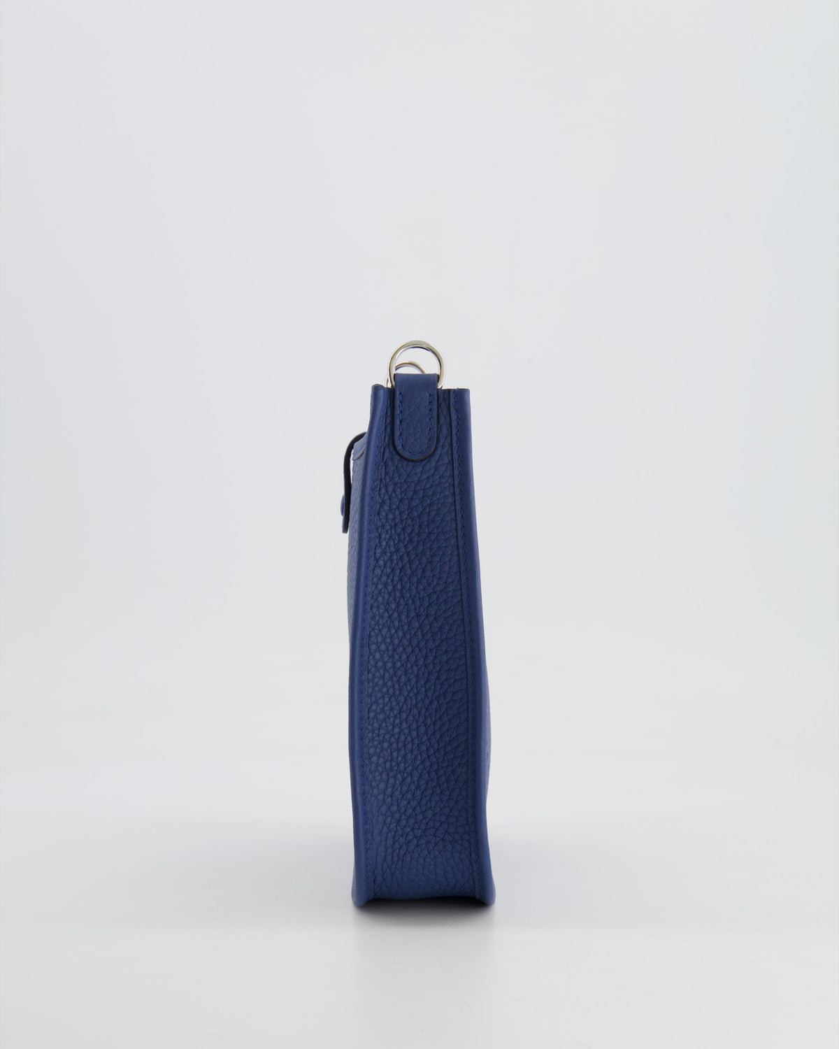 Hermès Mini Evelyne 16 Bag in Bleu de Prusse Clemence Leather with Palladium Hardware