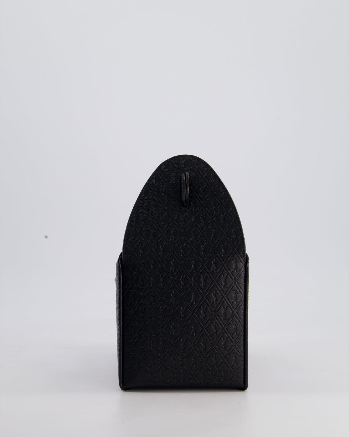 Saint Laurent Black Take-Away Box Bag in Calfskin Leather with Silver Hardware RRP £1,350