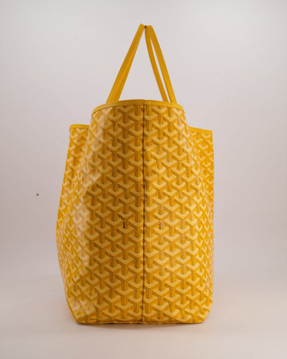 Goyard Saint Louis GM Yellow Personalised Shoulder Tote Bag