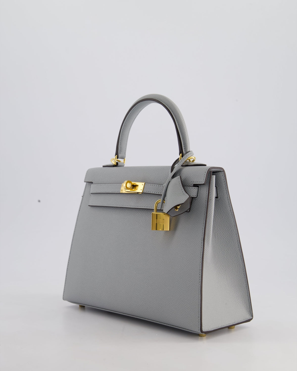 Hermès Kelly 25cm Bag in Bleu Glacier Epsom Leather with Gold Hardware