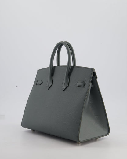 Hermès Birkin 25cm Sellier Bag in Vert Amande Togo Leather with Palladium Hardware