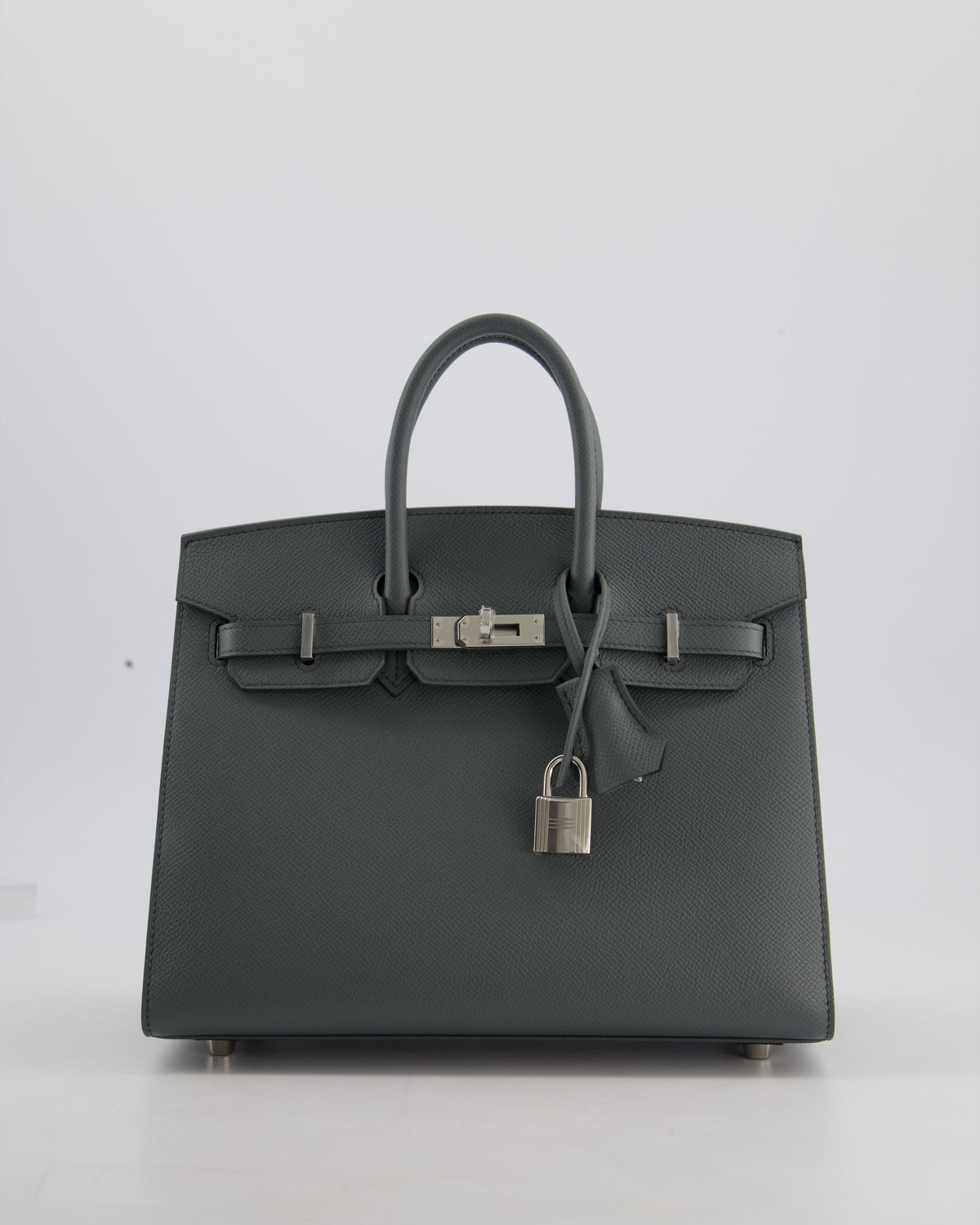 Hermès Birkin 25cm Sellier Bag in Vert Amande Togo Leather with Palladium Hardware