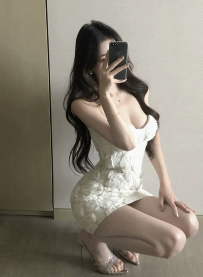 Erogenous Homecoming Dress Sweatheart Applique Short Prom Dress Back to School Outfits Party Dress  D6057