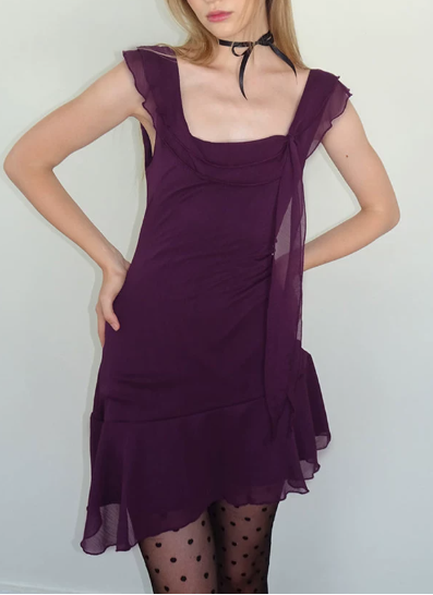 Charming Homecoming Dress Square Prom Dress Back to School Outfits Party Dress  D6231