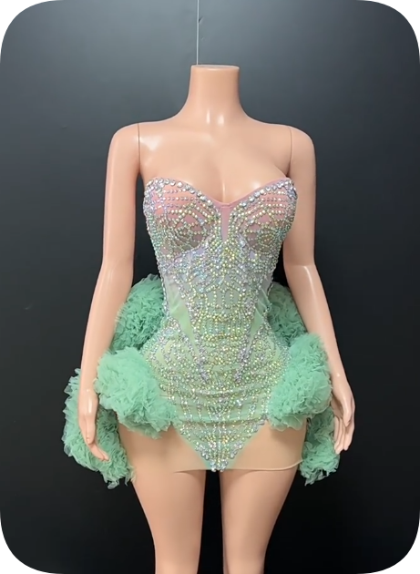 Stunning Homecoming Dress Sweetheart Rinestone Lace Dress Back to School Outfits Party Dress  D6355