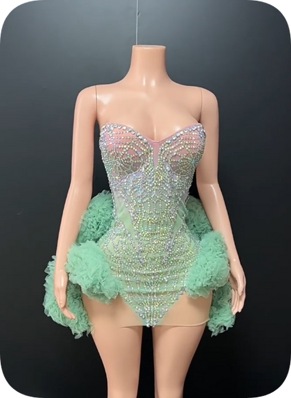 Stunning Homecoming Dress Sweetheart Rinestone Lace Dress Back to School Outfits Party Dress  D6355