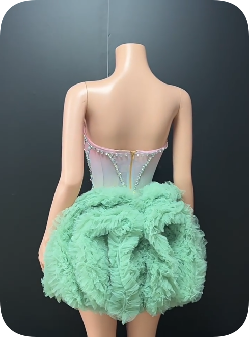 Stunning Homecoming Dress Sweetheart Rinestone Lace Dress Back to School Outfits Party Dress  D6355