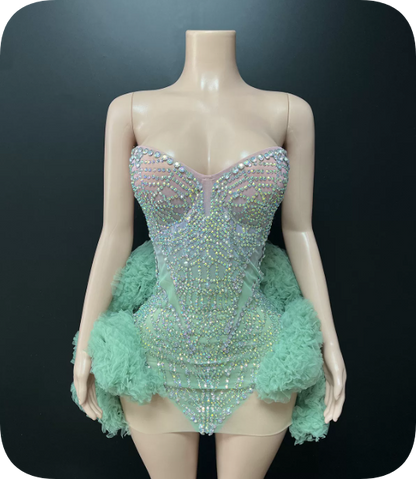 Stunning Homecoming Dress Sweetheart Rinestone Lace Dress Back to School Outfits Party Dress  D6355
