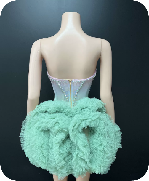 Stunning Homecoming Dress Sweetheart Rinestone Lace Dress Back to School Outfits Party Dress  D6355