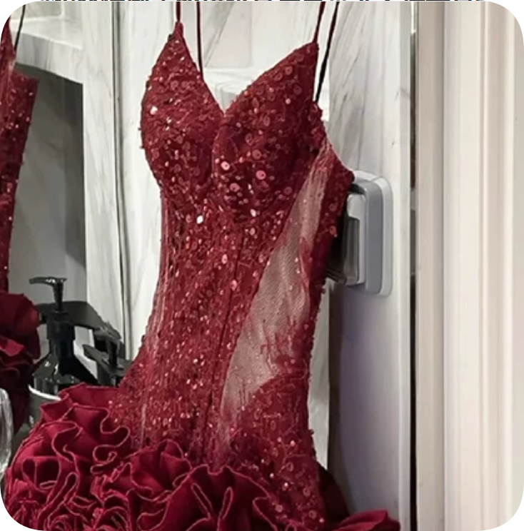 Charming Homecoming Dress V Neck Sequins Rinestone Tulle Dress Back to School Outfits Party Dress  D6361
