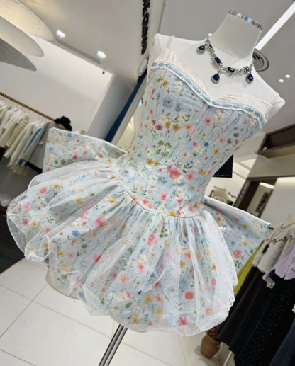 Beauty Homecoming Dress Sweetheart Bowknot Back to School Outfits Party Dress  D6557