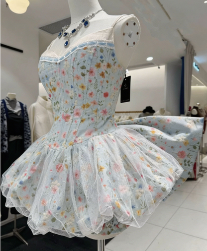 Beauty Homecoming Dress Sweetheart Bowknot Back to School Outfits Party Dress  D6557