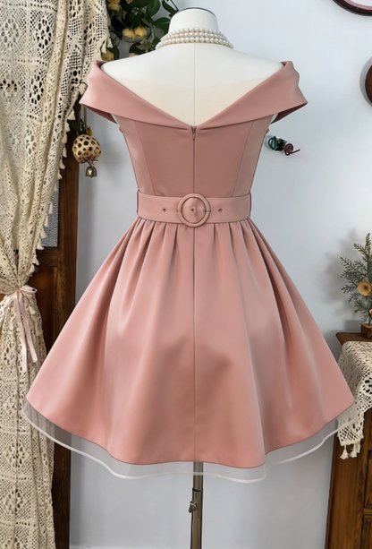 Beauty Homecoming Dress Poretrait Rinestone Back to School Outfits Party Dress  D6604