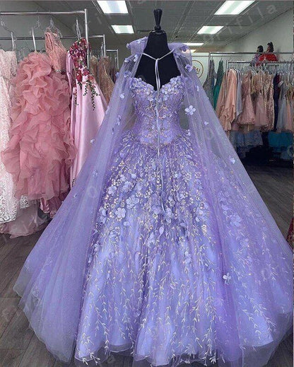 Tulle Sweetheart Ball Gown Prom Dresses Quinceanera Dresses ED589