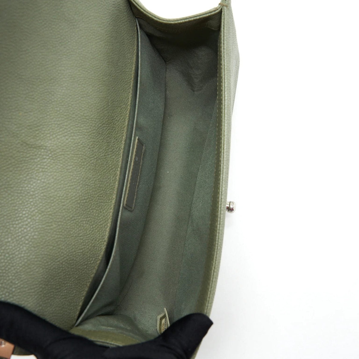 CHANEL MEDIUM BOY BAG CAVIAR LIGHT GREEN