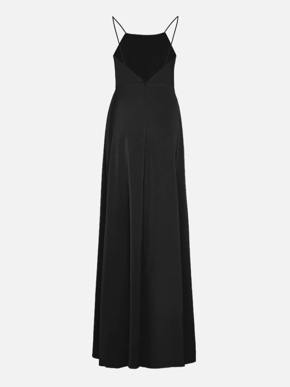Spaghetti-Straps Mermaid Ruffles Black Prom Dress SH528