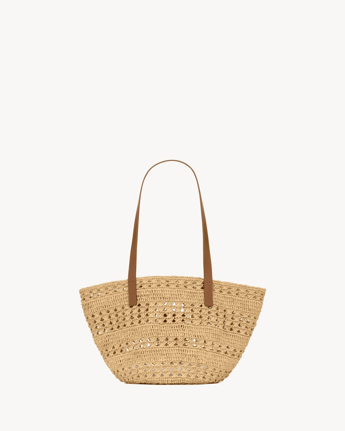 Saint Laurent Panier Small Bag In Raffia