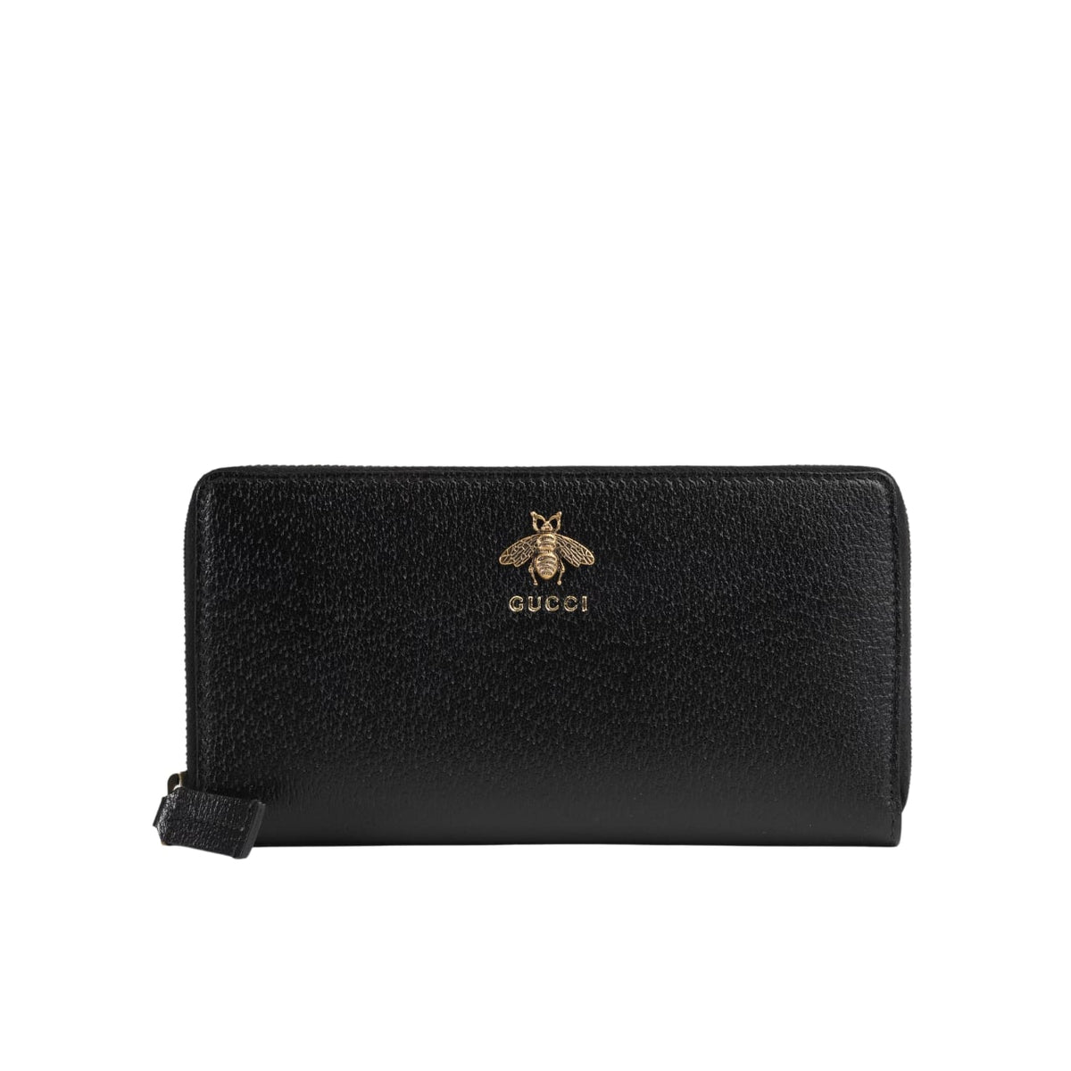 GUCCI ANIMALIER LEATHER ZIP AROUND WALLET 19CM 523667 DJ20T 1000