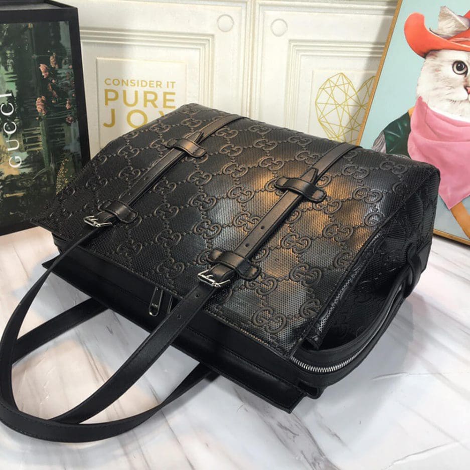GUCCI embossed tote bag