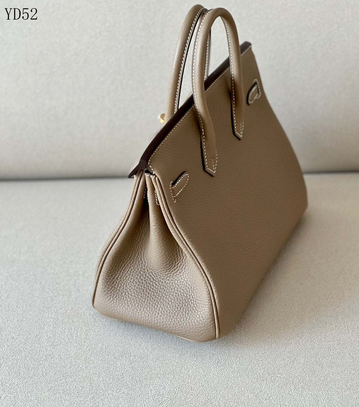 H BIRKIN 25 TOGO ETOUPE  GOLD HARDWARE 25CM