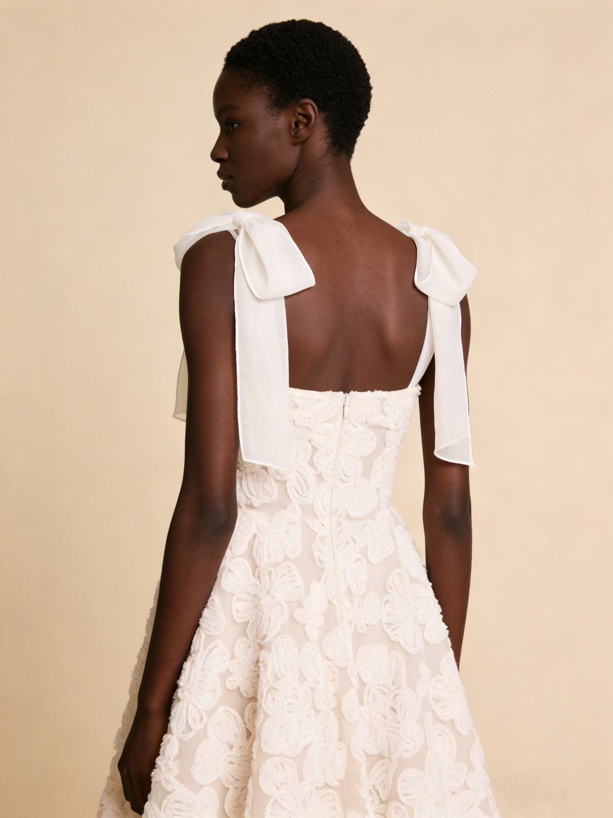 White Straps A-Line Long Party Dress Lovely Birthday Outfits, D189