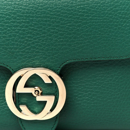 Dollar Calfskin Interlocking G Crossbody Bag Emerald