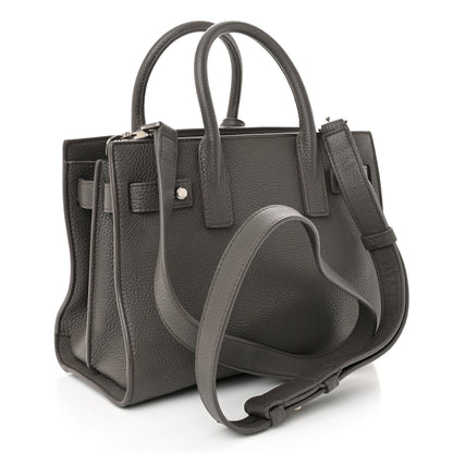 Grained Calfskin Nano Supple Sac De Jour Fog