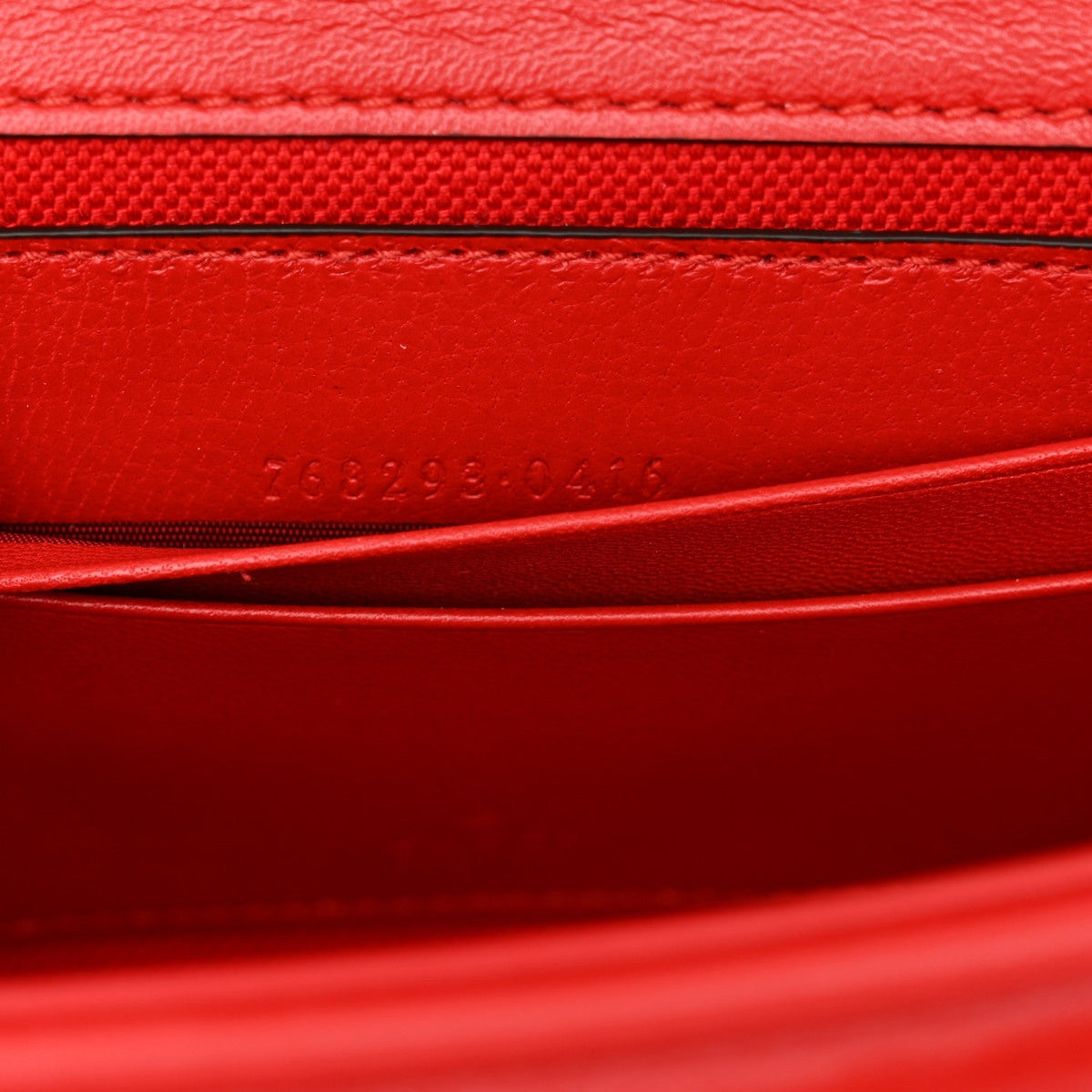 Calfskin Matelasse Double G Studs Mini Torchon GG Marmont Shoulder Bag Hibiscus Red