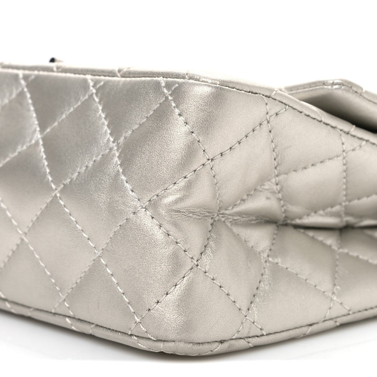 Metallic Lambskin Quilted 2.55 Reissue 226 Flap Silver