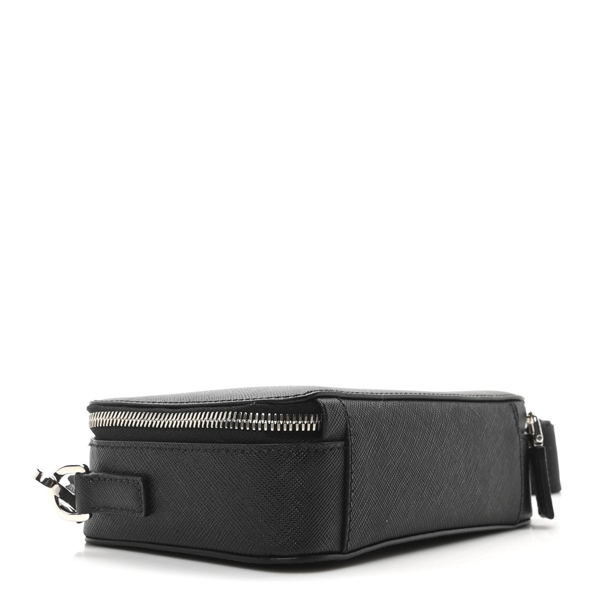 Saffiano Travel Small Brique Crossbody Bag Black