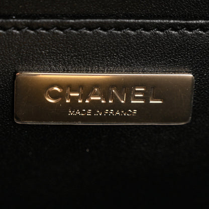 Lambskin Quilted Coco Click Bag Black