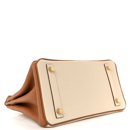 Togo Horseshoe Birkin 25 Craie Gold