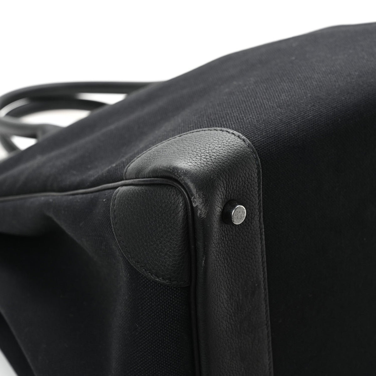 Togo Toile HAC Travel Birkin 40 Black