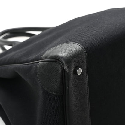 Togo Toile HAC Travel Birkin 40 Black
