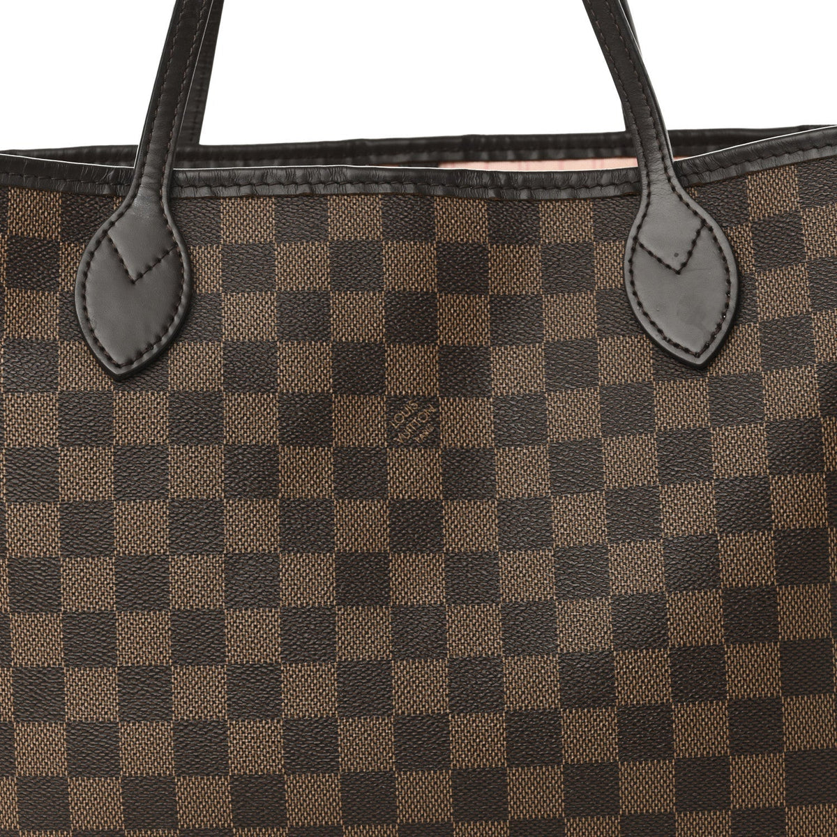 Damier Ebene Neo Neverfull MM Rose Ballerine
