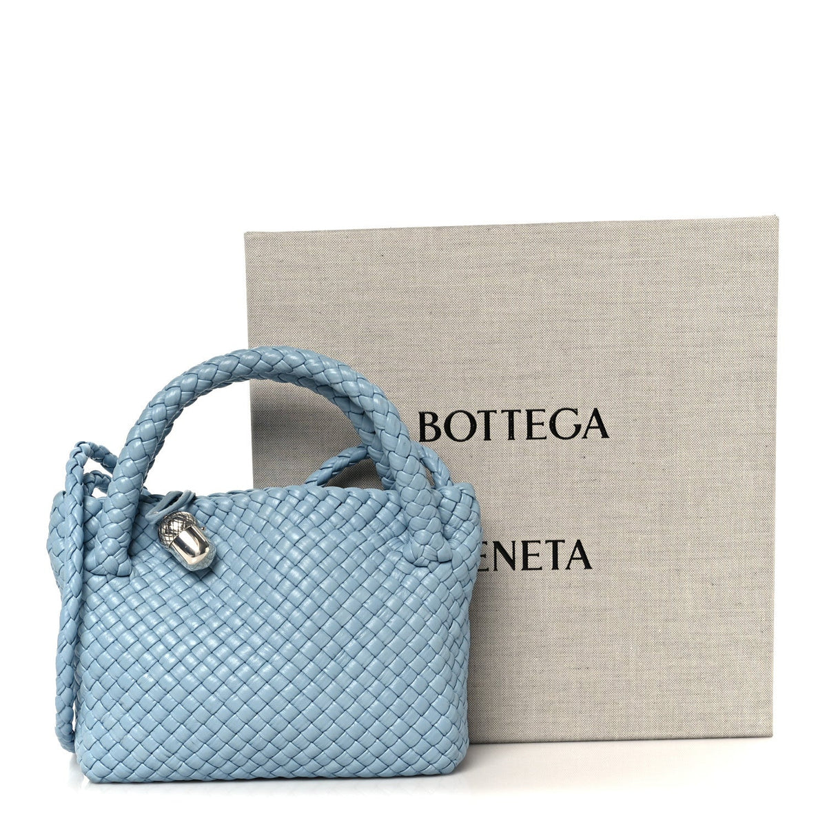 Calfskin Intreccio Small Tosca Ice