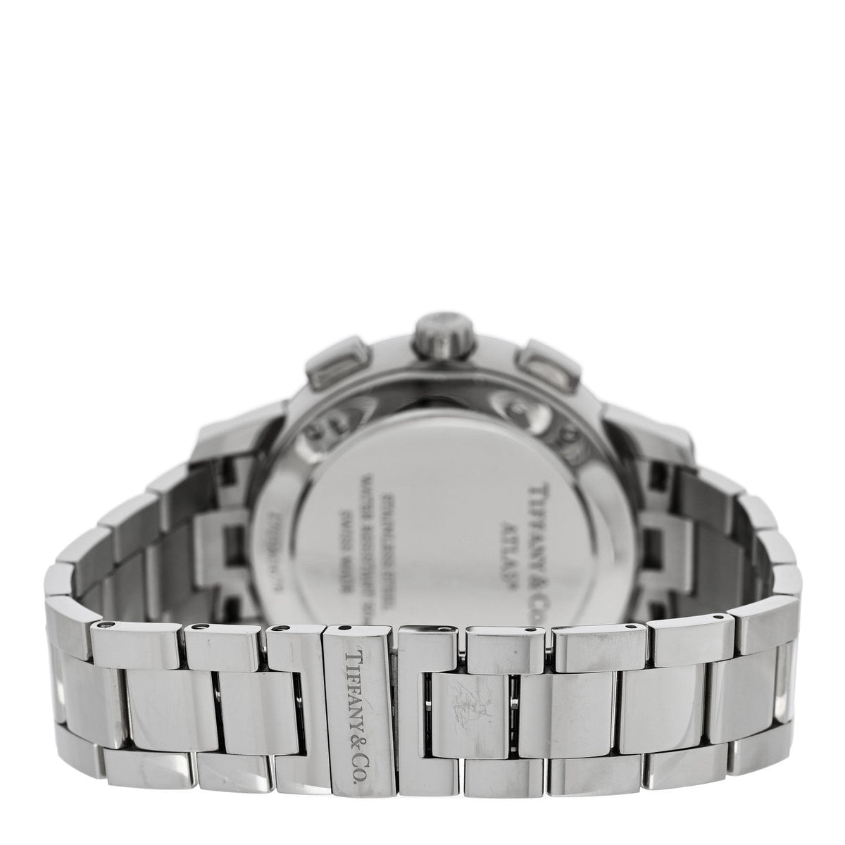Stainless Steel Diamond Bezel 36mm Atlas Dome Chronograph Quartz Watch